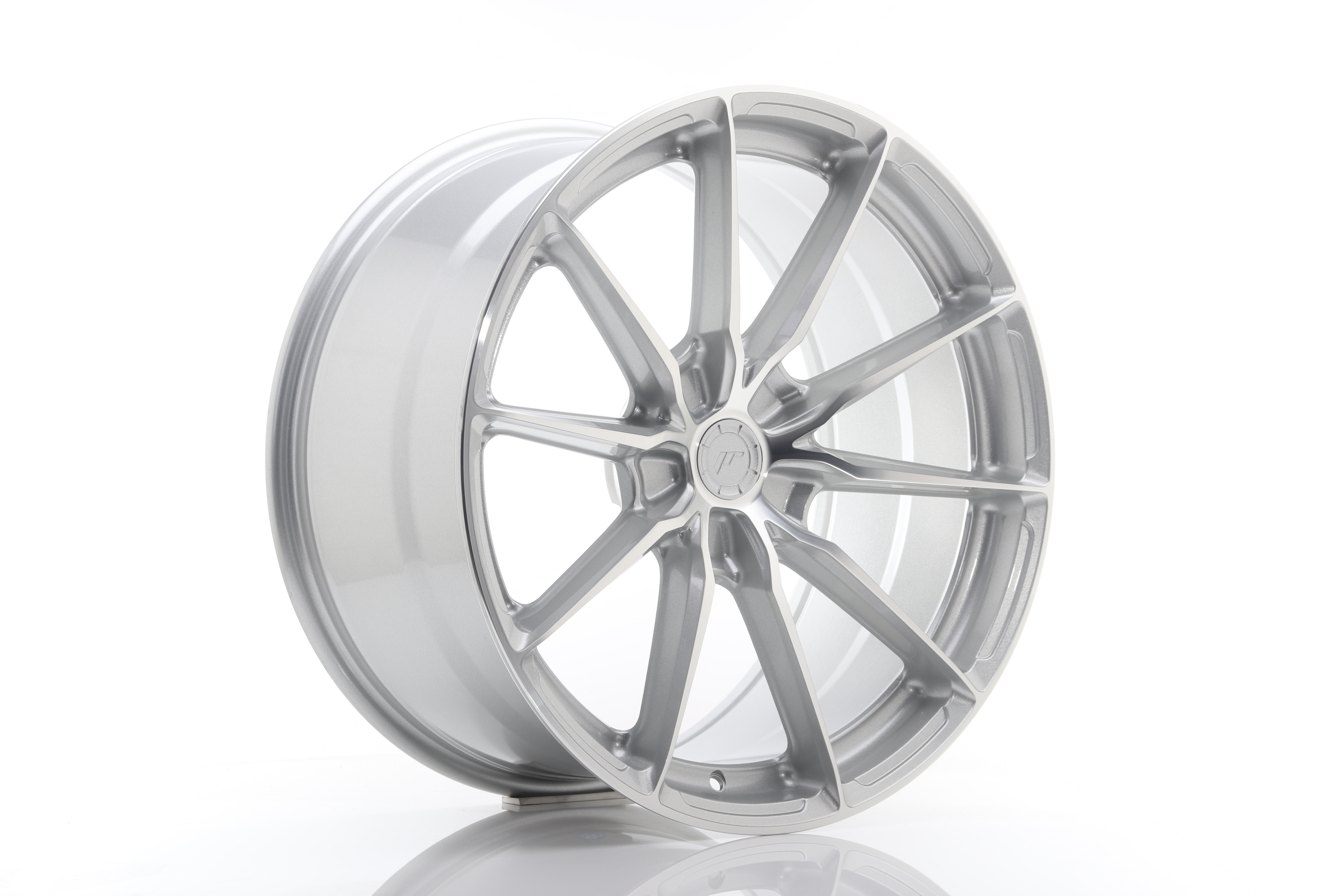 JR Wheels JR37 20x10 5 5H BLANK Silver Machined Face ModeView